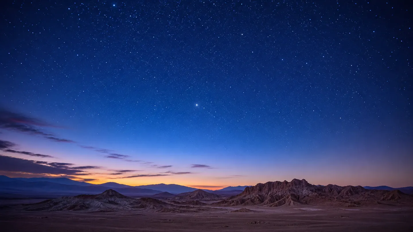 Starry Atacama sky near San Pedro de Atacama